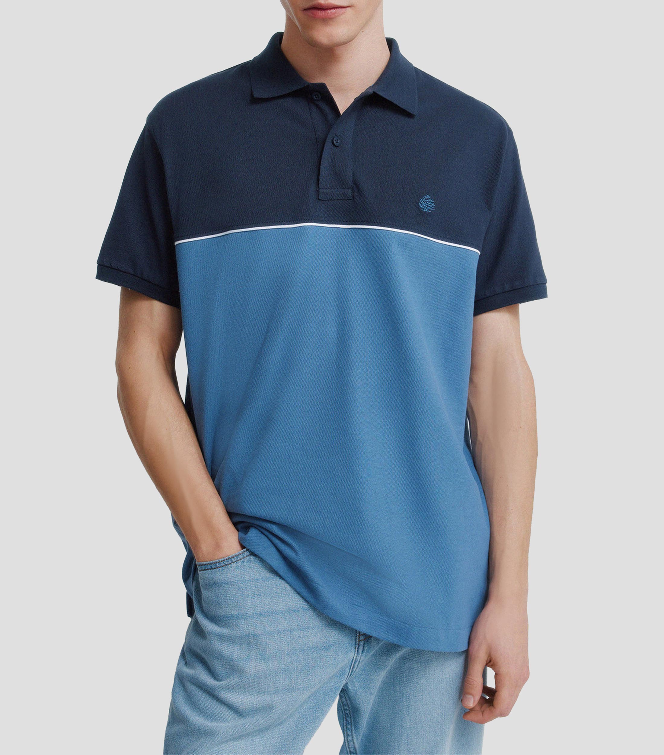 Playera tipo polo manga corta lisa Hombre